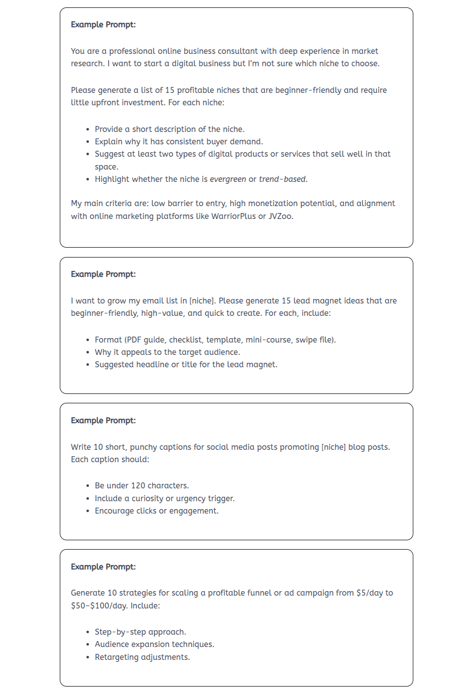Easy AI Prompts: Marketing Kickstarter Pack